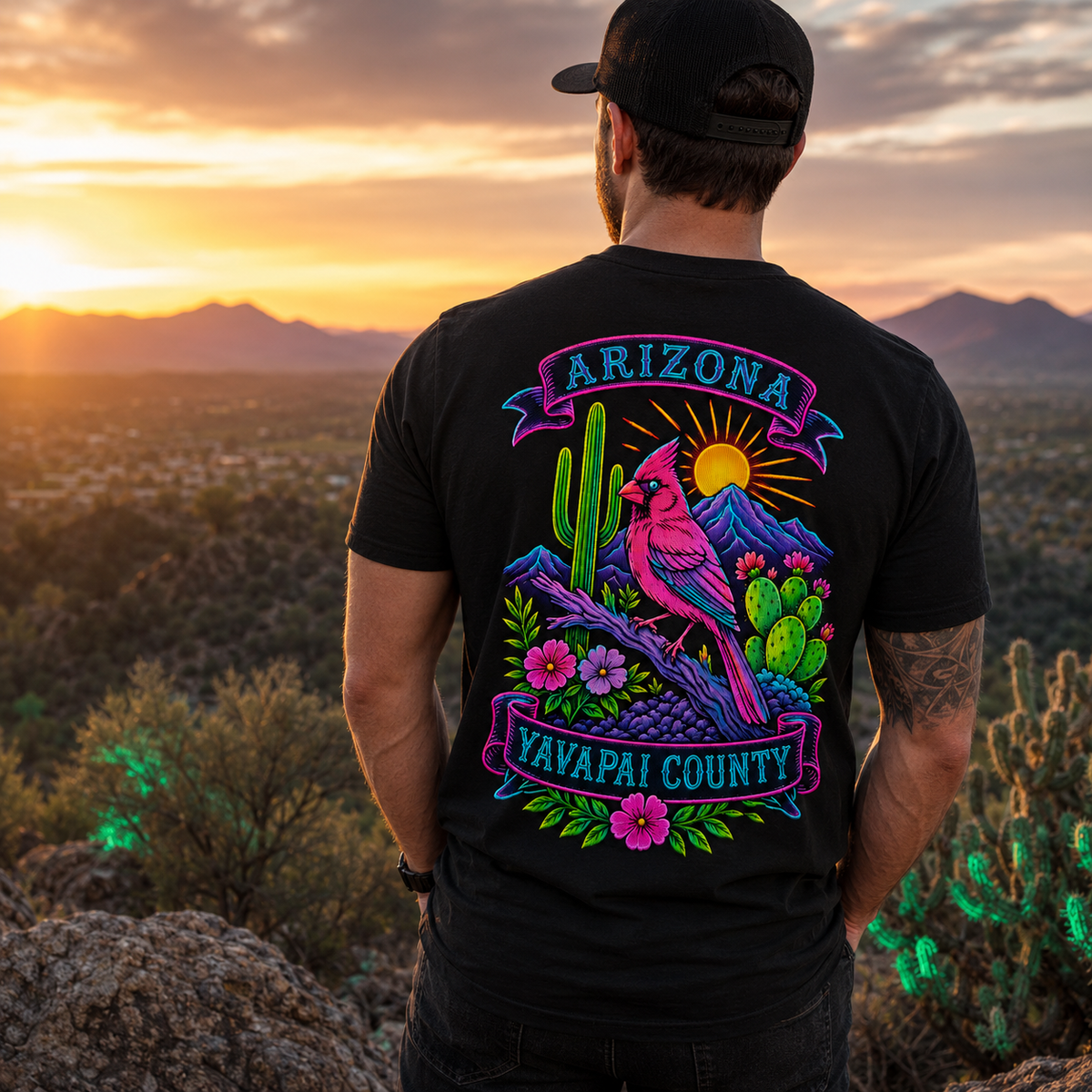 Arizona Cardinal Desert Graphic T-Shirt