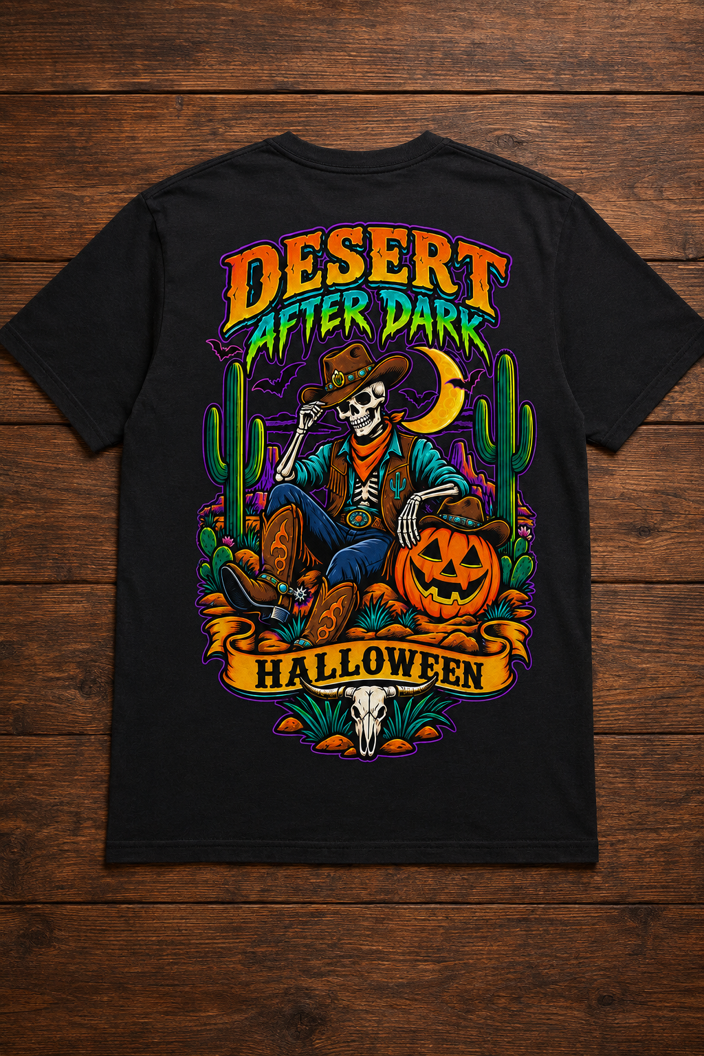 Desert After Dark Arizona Halloween T-Shirt