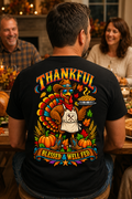 Thankful, Blessed & Well Fed Western Turkey T-Shirt