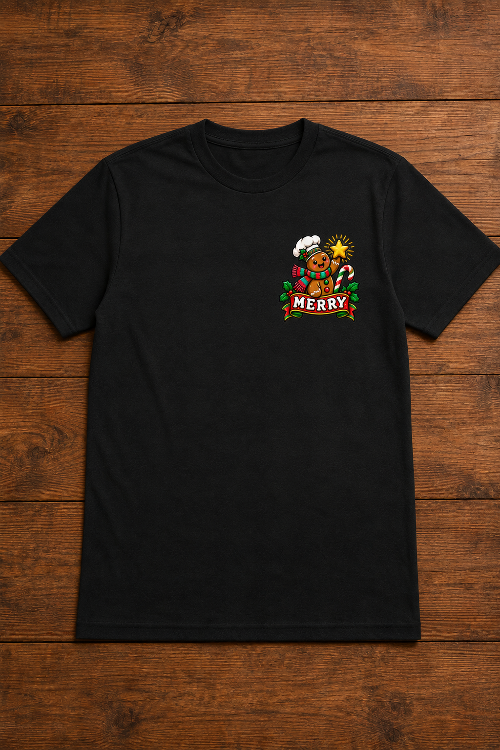Merry Christmas Gingerbread Holiday T-Shirt